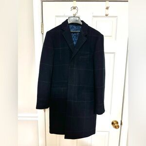 J Crew Ludlow Deep Navy Wool Coat 40R